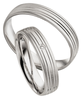 Linden Trauringe / Eheringe Bäretswil mit Diamant - 240/241